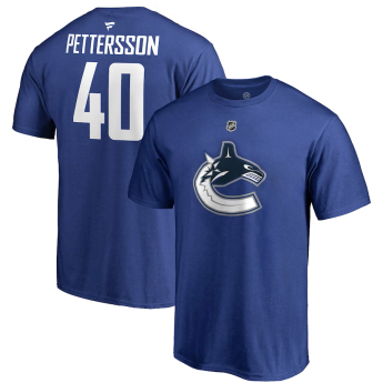 Vancouver Canucks pánske tričko Elias Pettersson #40 Authentic Stack Name & Number