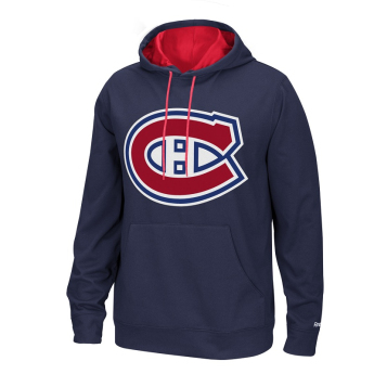Montreal Canadiens pánska mikina s kapucňou blue Playbook Hood 2016