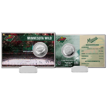 Minnesota Wild zberateľské mince History Silver Coin Card Limited Edition od 5000