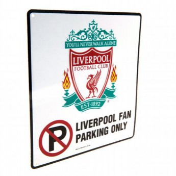 FC Liverpool ceduľa na stenu No Parking Sign