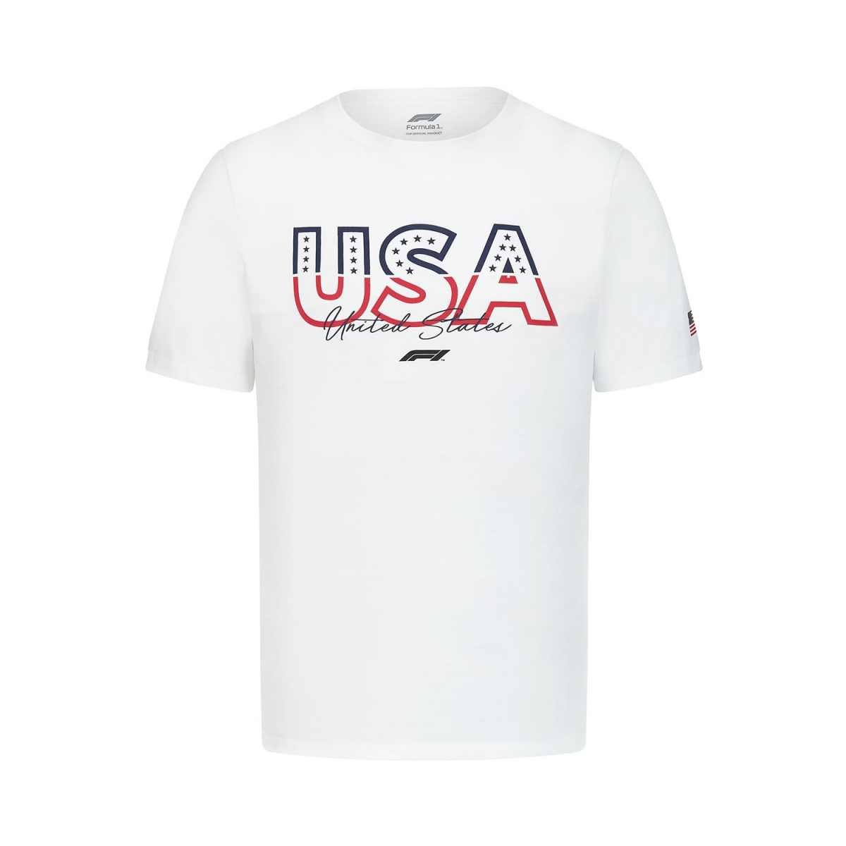 Formule 1 pánske tričko USA white F1 Team 2022