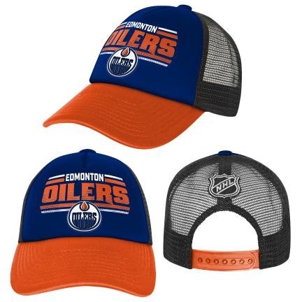 Edmonton Oilers detská čiapka flat šiltovka Essentials Snapback Trucker