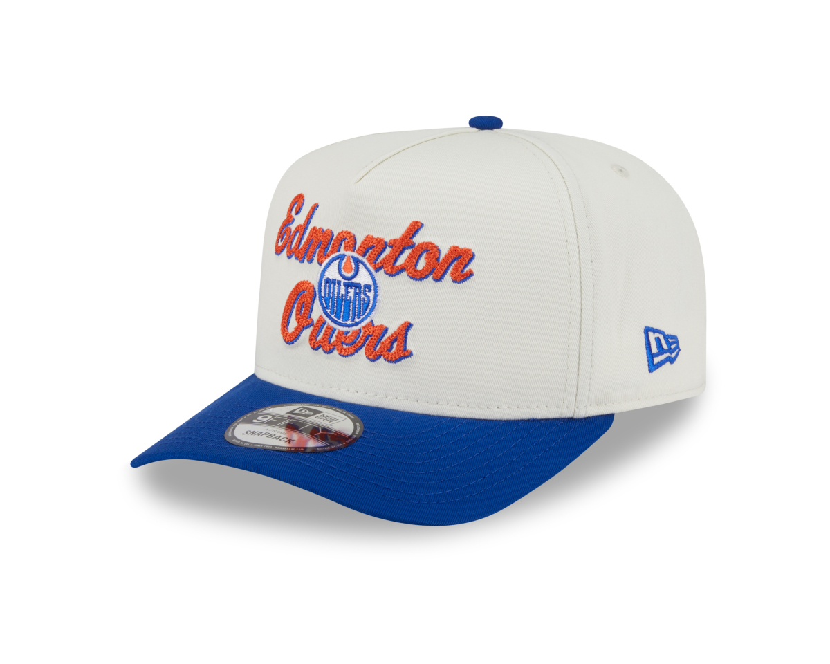 Edmonton Oilers čiapka baseballová šiltovka New Era 950AF Chainstitch white