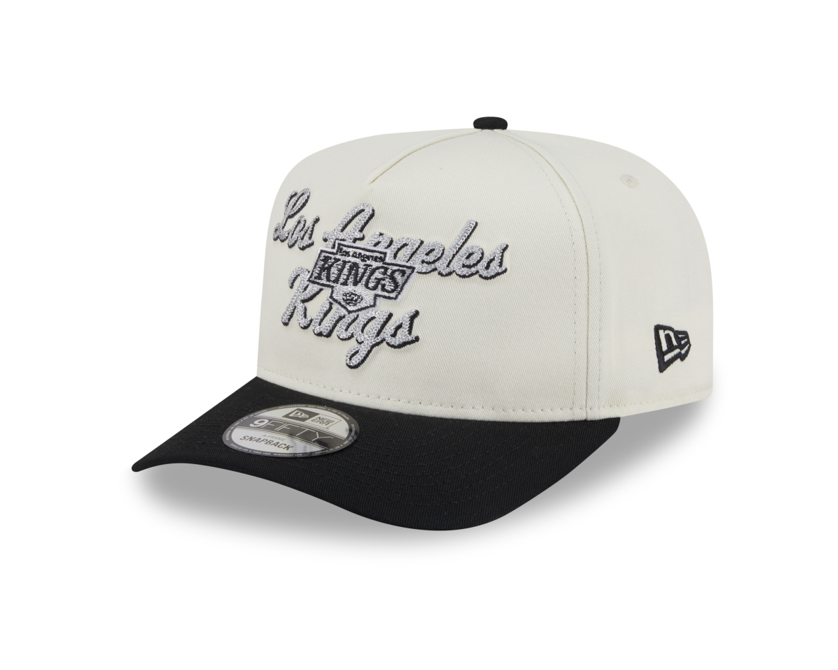 Los Angeles Kings čiapka baseballová šiltovka New Era 950AF Chainstitch white-grey