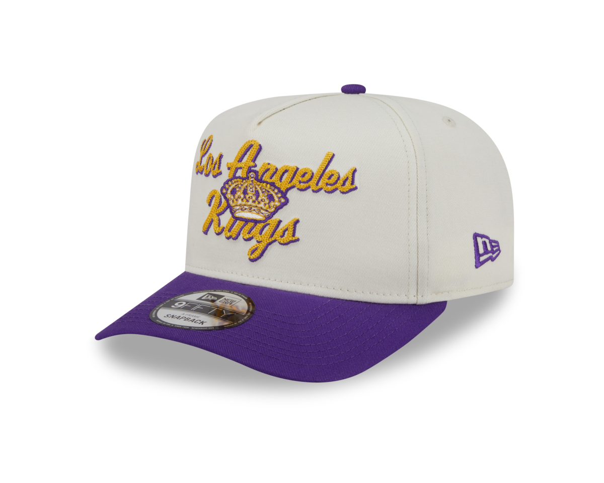 Los Angeles Kings čiapka baseballová šiltovka New Era 950AF Chainstitch white-yellow