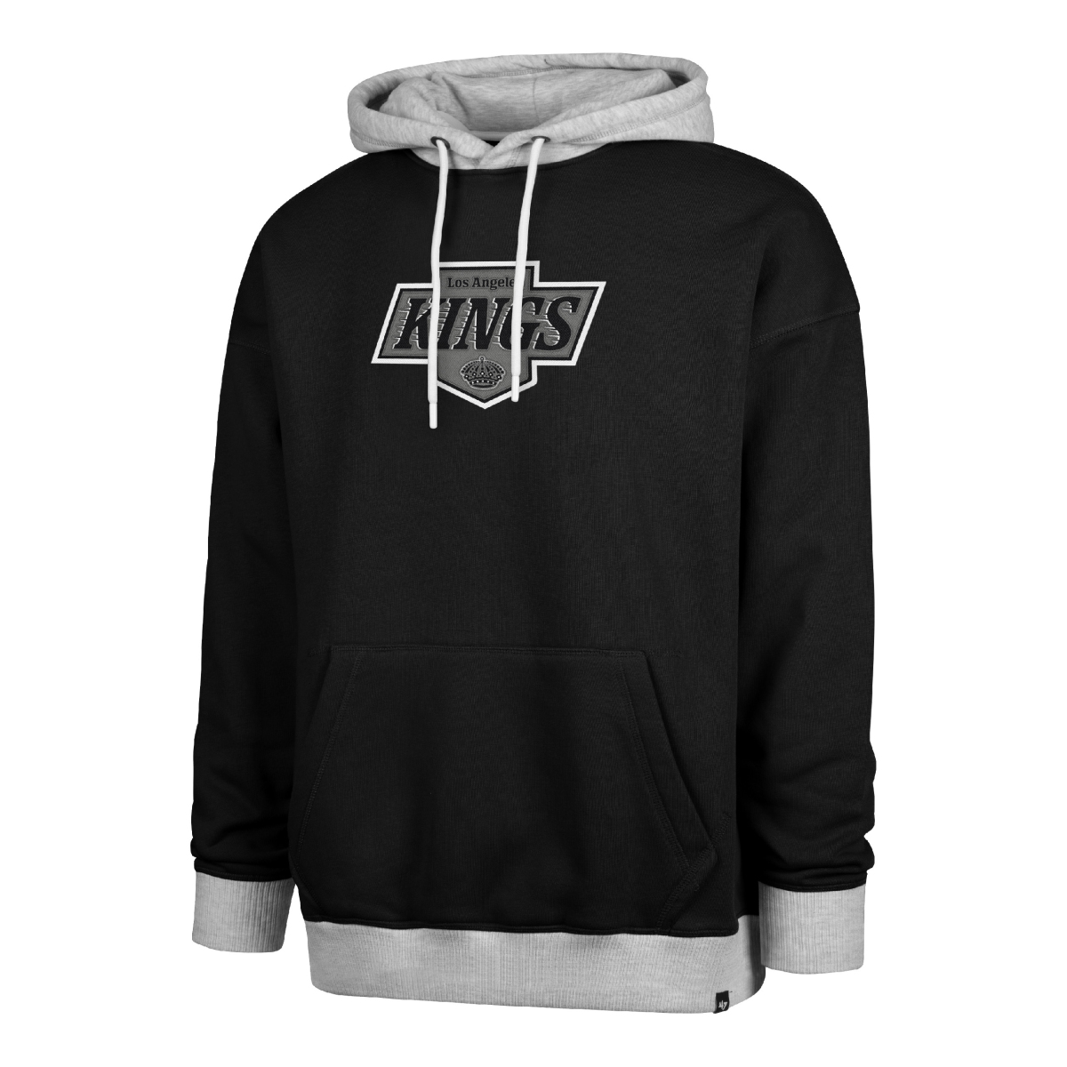 Los Angeles Kings pánska mikina s kapucňou 47 Patch Drop Shoulder Hood black