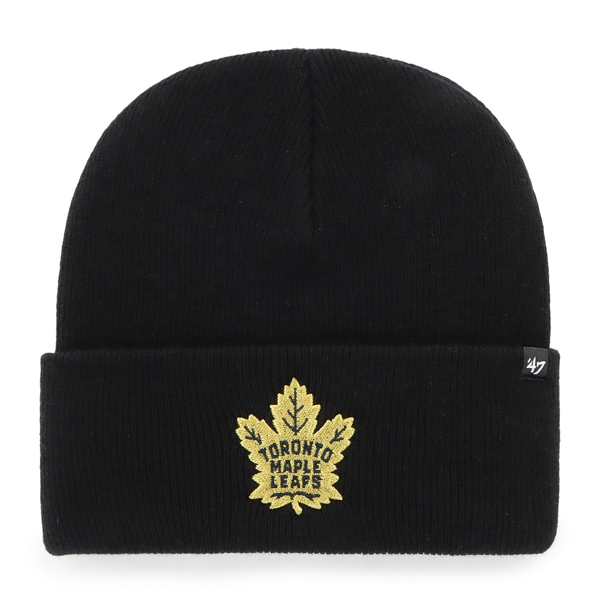 Toronto Maple Leafs zimná čiapka Haymaker Metallic 47 Cuff Knit Black
