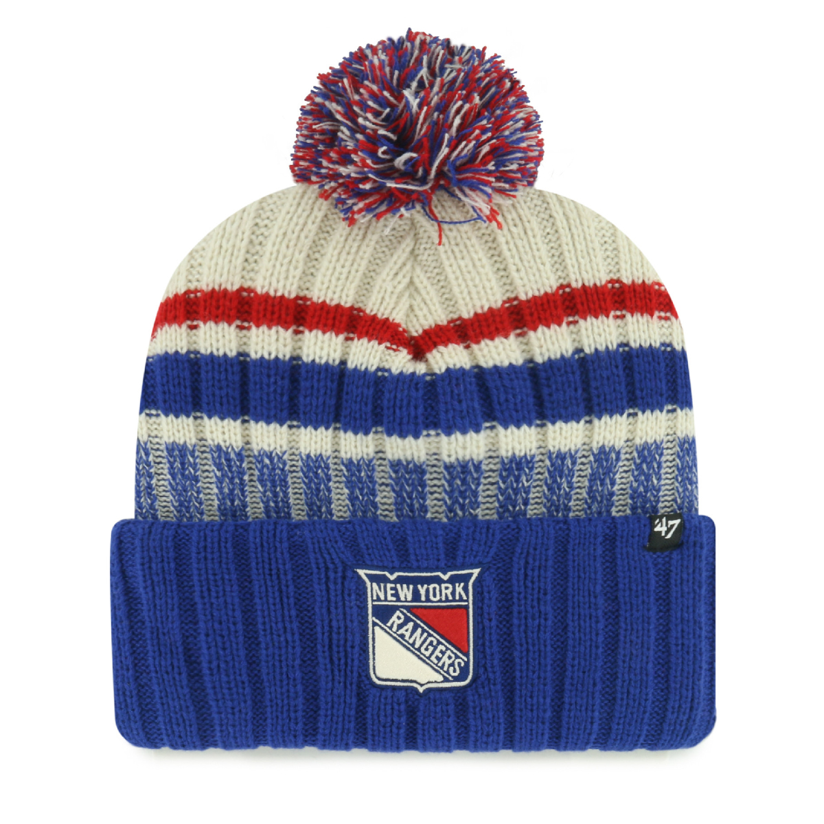 New York Rangers zimná čiapka Long Range 47 Cuff Knit Natural