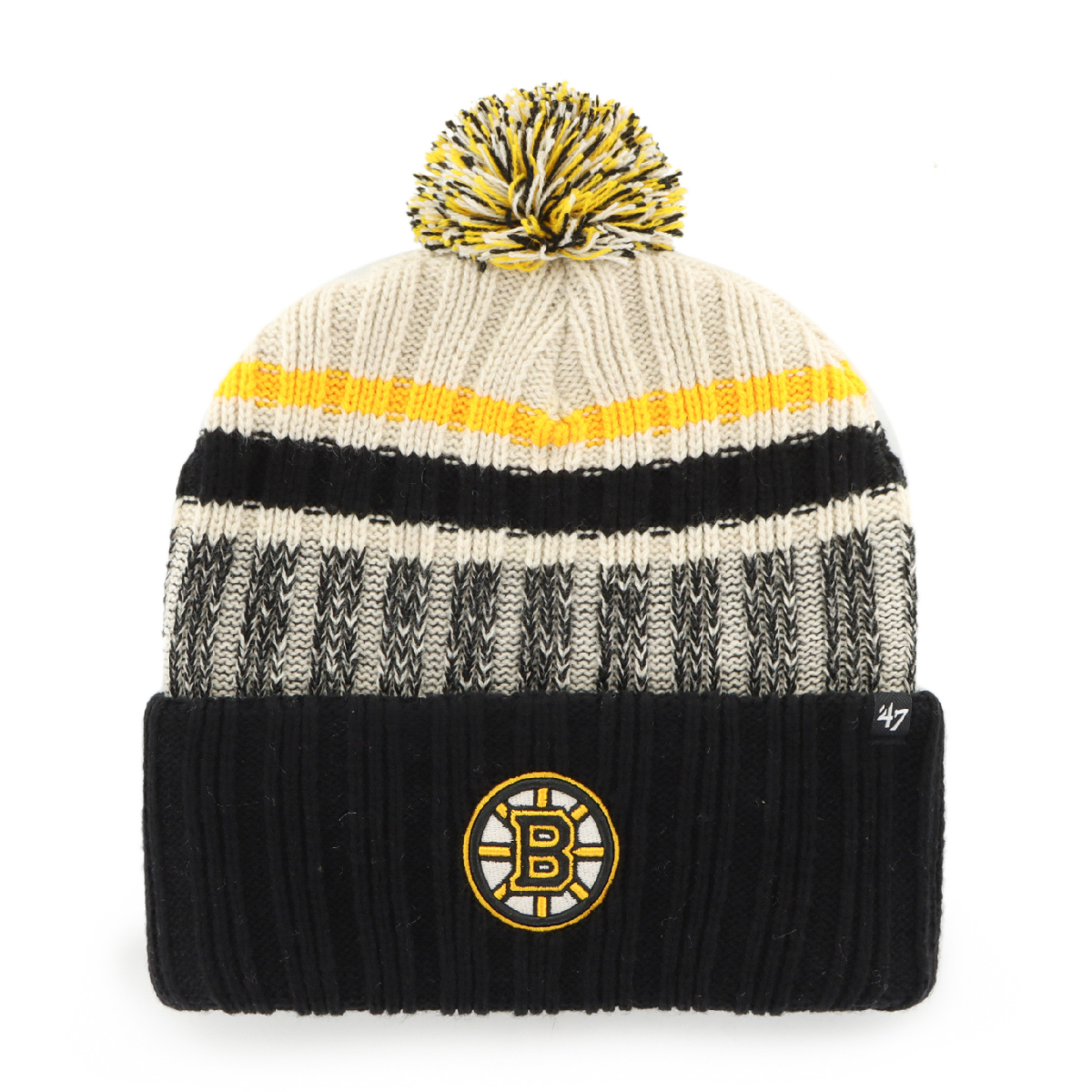 Boston Bruins zimná čiapka Long Range 47 Cuff Knit Natural