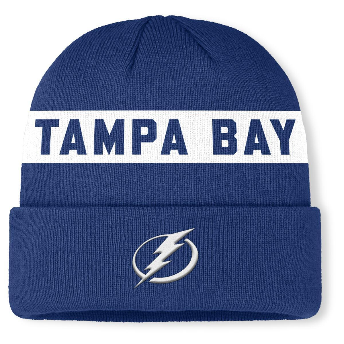 Tampa Bay Lightning zimná čiapka Authentic Pro A/Cap Cuffed inscription