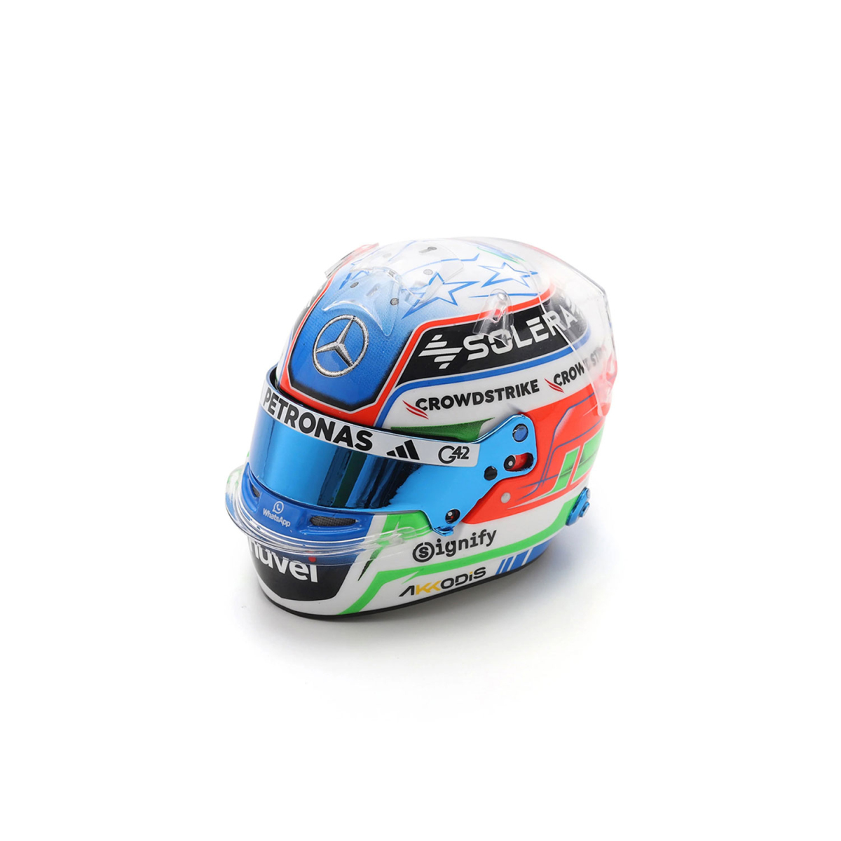 Mercedes AMG Petronas model prilby 1:5 Kimi Antonelli F1 Team 2025