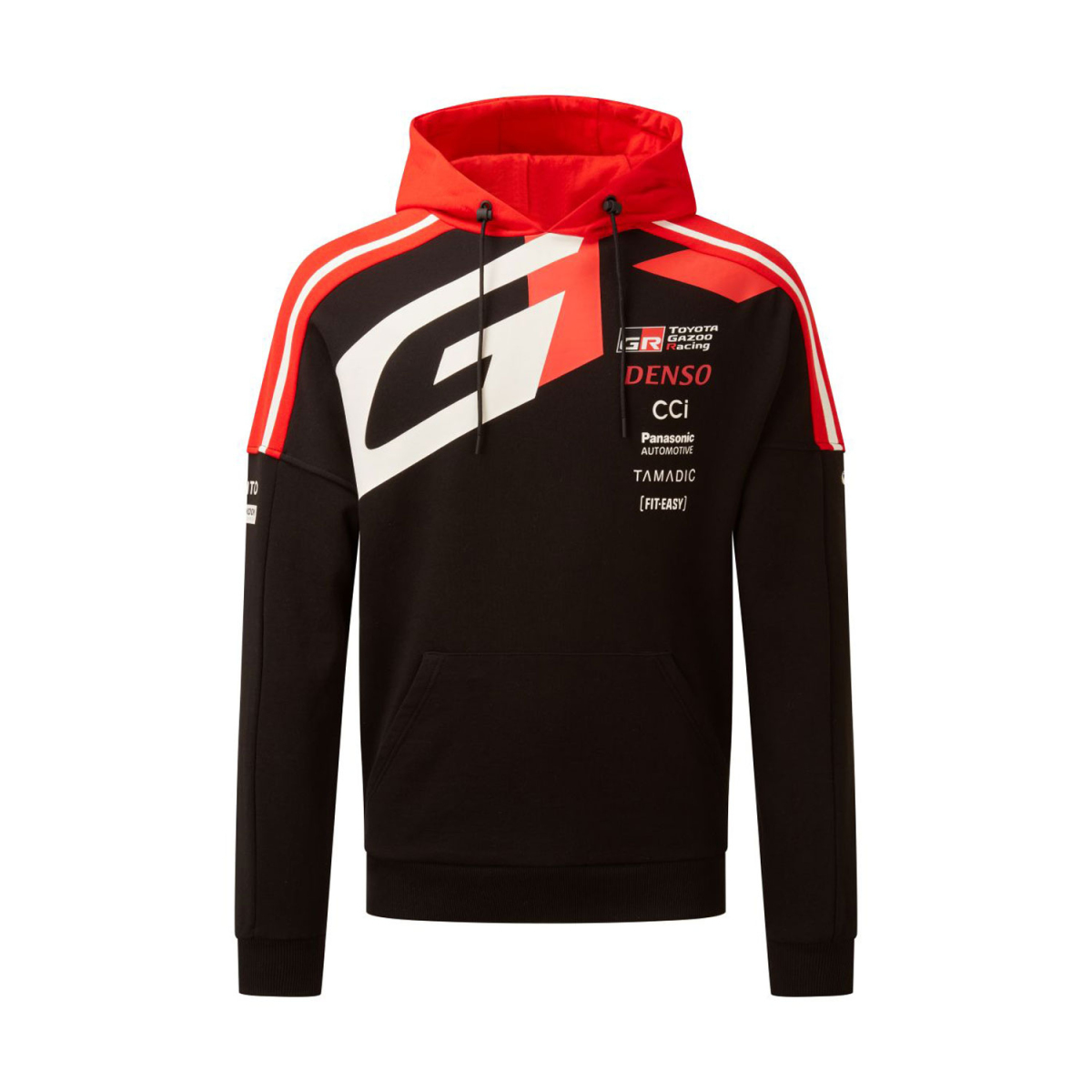 Toyota Gazoo Racing pánska mikina s kapucňou black WRC 2025