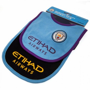 Manchester City detský podbradník 2 Pack Bibs PL