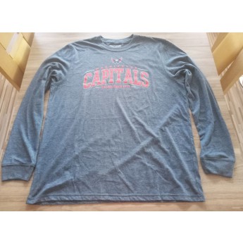 Washington Capitals pánske tričko s dlhým rukávom blue Mesh Text LS