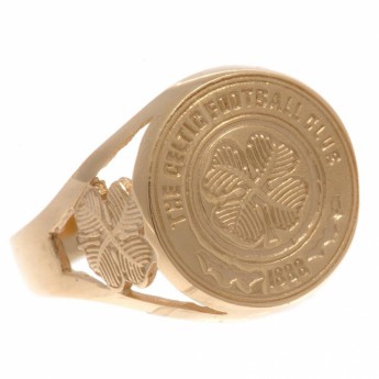 FC Celtic prsteň 9ct Gold Crest Ring Small