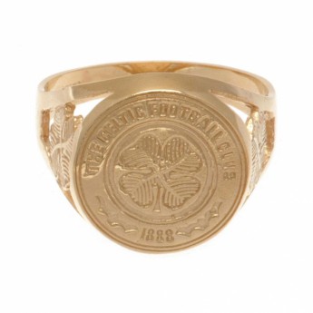 FC Celtic prsteň 9ct Gold Crest Ring Small
