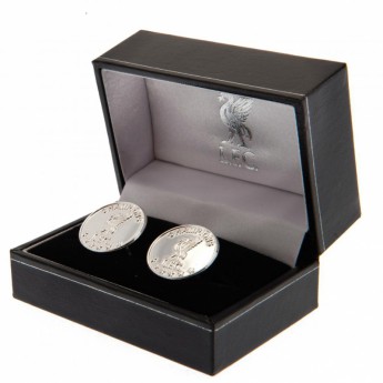 FC Liverpool manžetové gombíky Champions Of Europe Sterling Silver Cufflinks