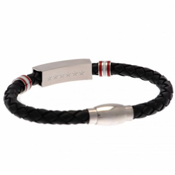 FC Liverpool kožený náramok Champions Of Europe Leather Bracelet