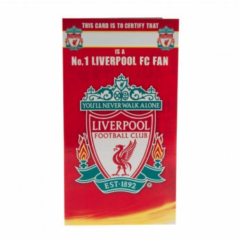 FC Liverpool narodeninové želanie Birthday Card No 1 Fan