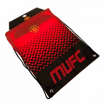 Manchester United taška gym bag red and black