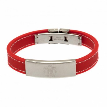 Manchester United silikónový náramok Stitched Silicone Bracelet RD