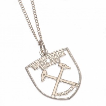 West Ham United retiazka na krk s príveskom Sterling Silver Pendant & Chain CR