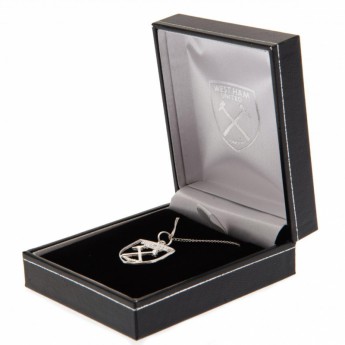 West Ham United retiazka na krk s príveskom Sterling Silver Pendant & Chain CR