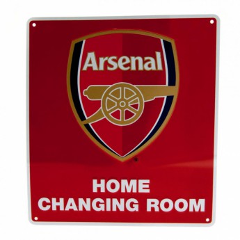 FC Arsenal ceduľa na stenu red home changing room