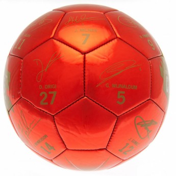 FC Liverpool futbalová lopta Champions Of Europe Football Signature - size 5