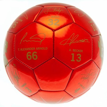 FC Liverpool futbalová lopta Champions Of Europe Football Signature - size 5