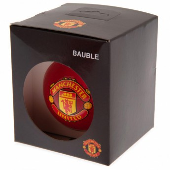 Manchester United vianočné ozdoby Glass Bauble
