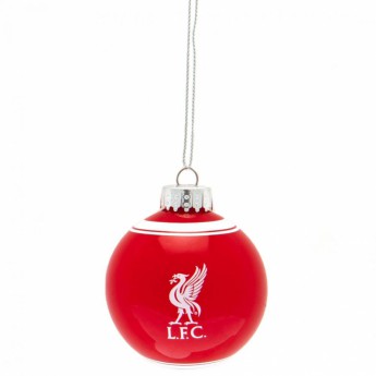 FC Liverpool vianočné ozdoby Glass Bauble