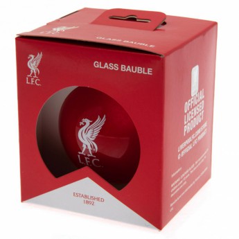 FC Liverpool vianočné ozdoby Glass Bauble