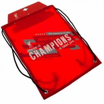 FC Liverpool taška gym bag Champions of Europe Gym Bag
