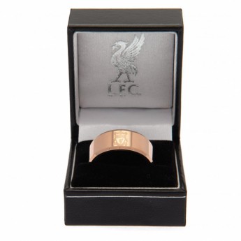 FC Liverpool prsteň Rose Gold Plated Ring Medium