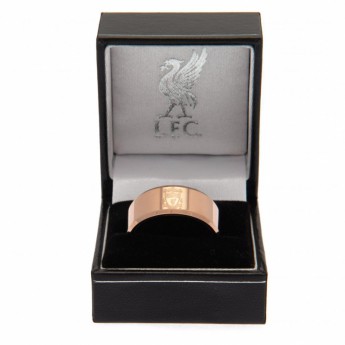 FC Liverpool prsteň Rose Gold Plated Ring Small