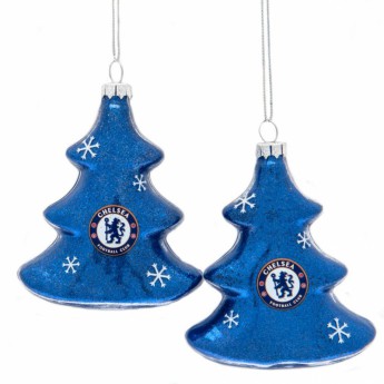 FC Chelsea vianočné ozdoby 2pk Tree Baubles