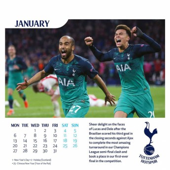Tottenham stolový kalendár 2020