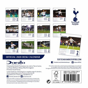 Tottenham stolový kalendár 2020