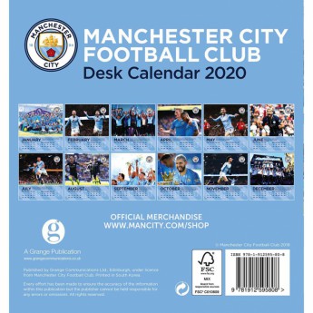 Manchester City stolový kalendár 2020