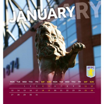 Aston Villa stolový kalendár 2020