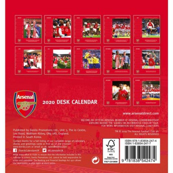 FC Arsenal stolový kalendár 2020