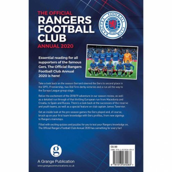 FC Rangers kniha ročenka Annual 2020