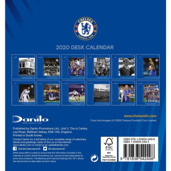 FC Chelsea stolový kalendár 2020