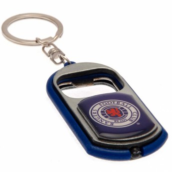 FC Rangers prívesok s otvárakom Key Ring Torch Bottle Opener