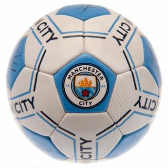 Manchester City futbalový set water bottle - hand pump - size 5 ball