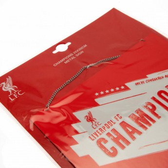 FC Liverpool ceduľa na stenu Champions Of Europe Metal Sign