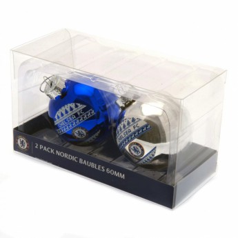 FC Chelsea vianočné ozdoby 2pk Nordic Baubles