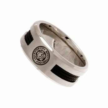 Leicester City prsteň Black Inlay Ring Large