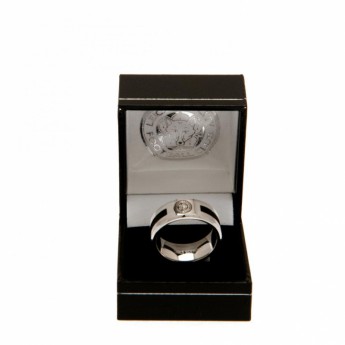Leicester City prsteň Black Inlay Ring Large